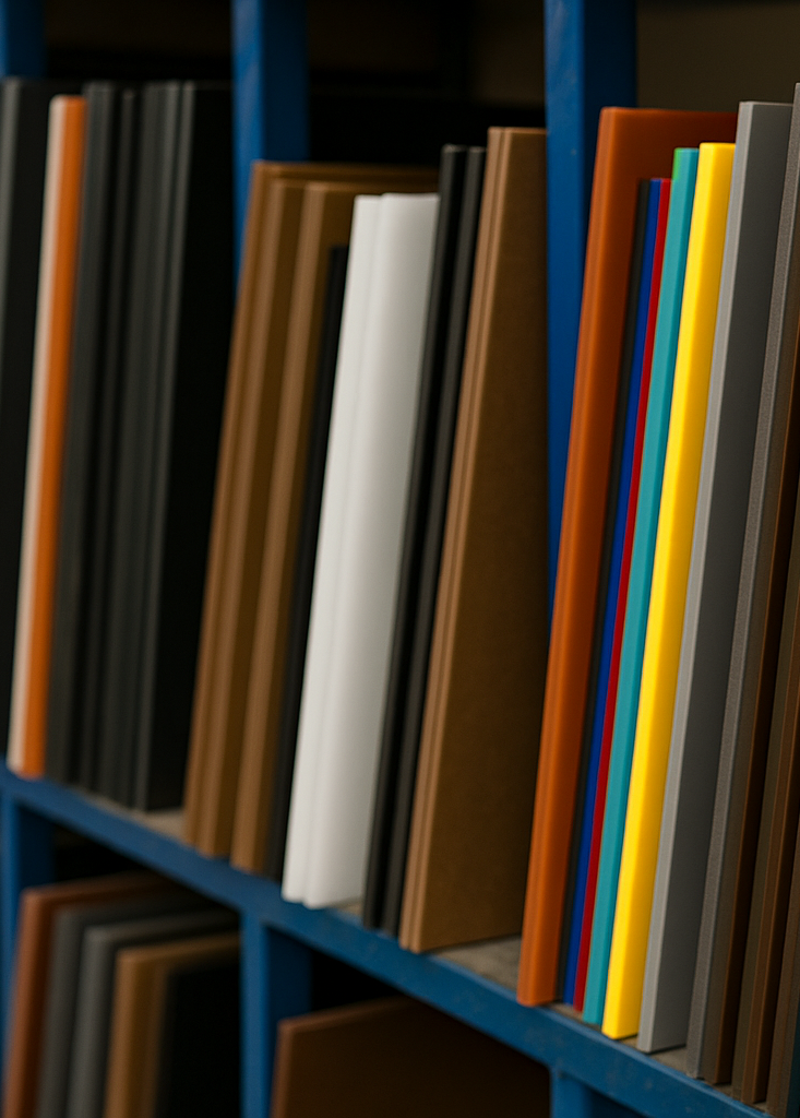 Plastic materials rack